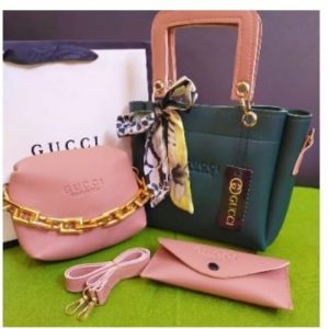 Gucci 3Pcs Set Ladies Bag Price in Pakistan